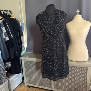 Merona Black Polka Dot Sleeveless Dress
